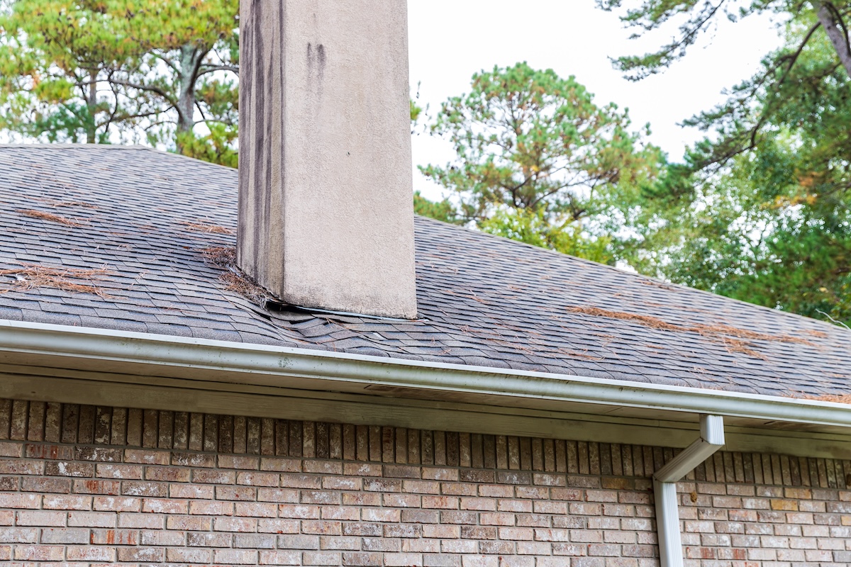 how to find a roof leak Roof damaged from water leak, in need of repair