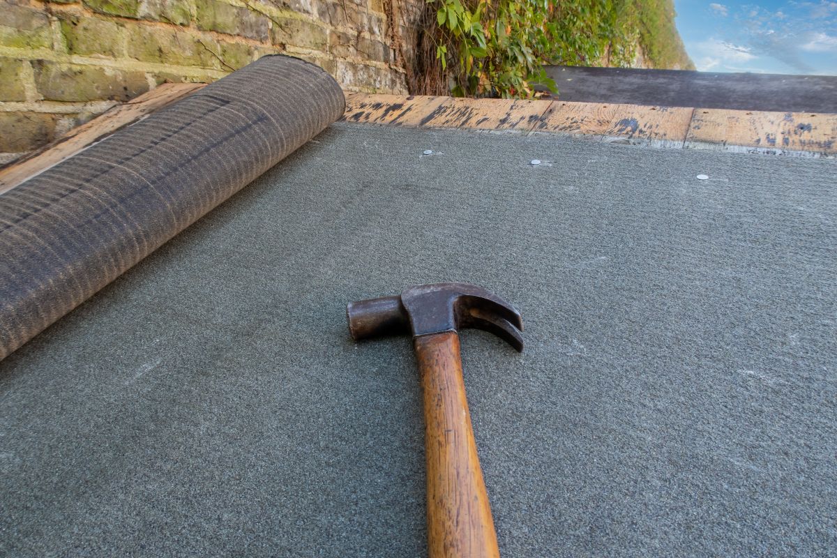 roof felt hammer on top