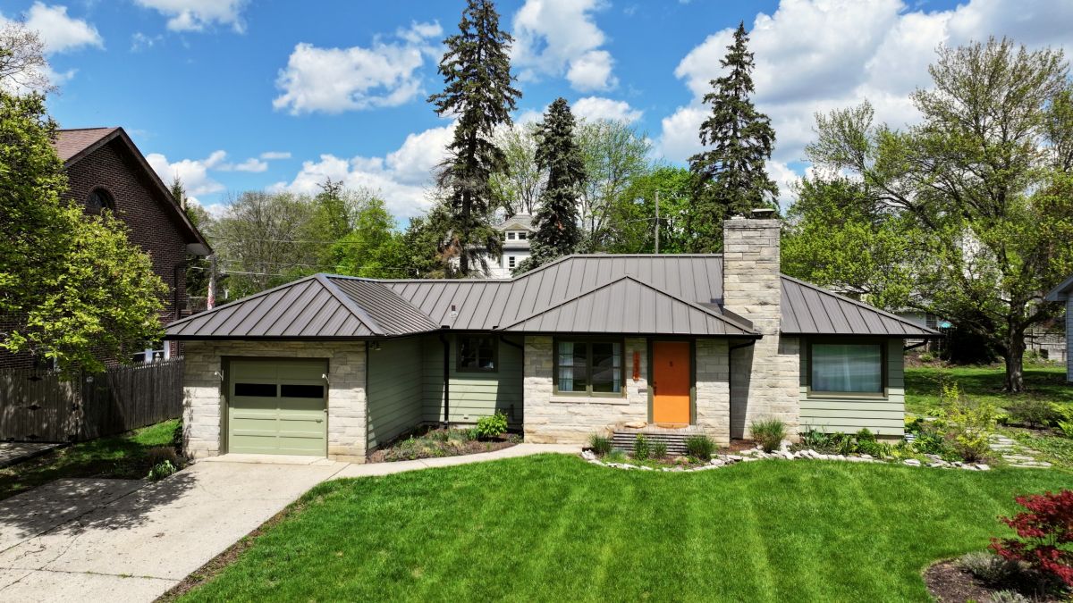 house with metal roof